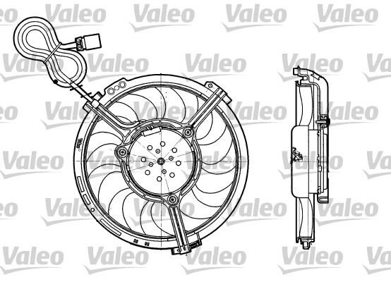 Valeo 698658 Hub, engine cooling fan wheel 698658
