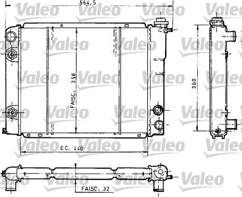 Valeo 730035 Radiator, engine cooling 730035