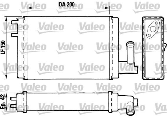 Valeo 883023 Heat exchanger, interior heating 883023