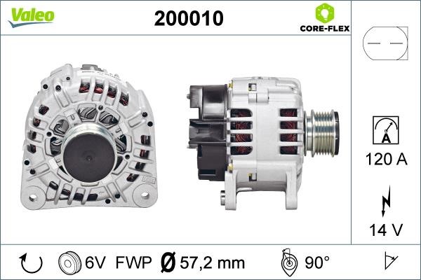 Engine alternator Audi A6: 200010 Valeo Alternator