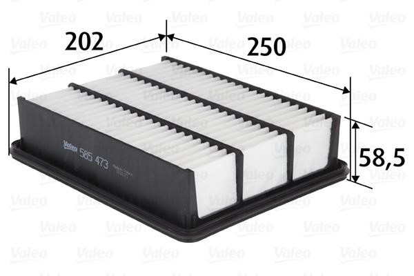 Valeo 585473 Air filter 585473 585473 Valeo Air filter