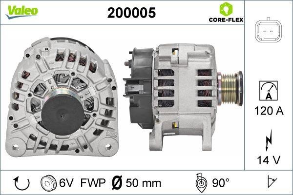 Engine alternator Opel: 200005 Valeo Alternator