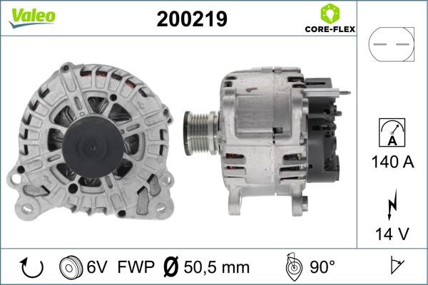 Valeo 200219 Alternator 200219