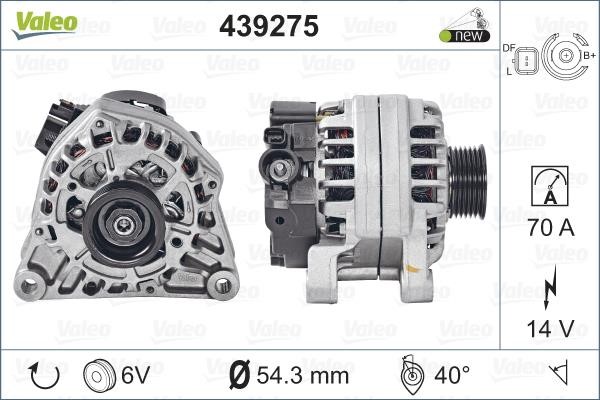 Valeo 439275 Alternator 439275