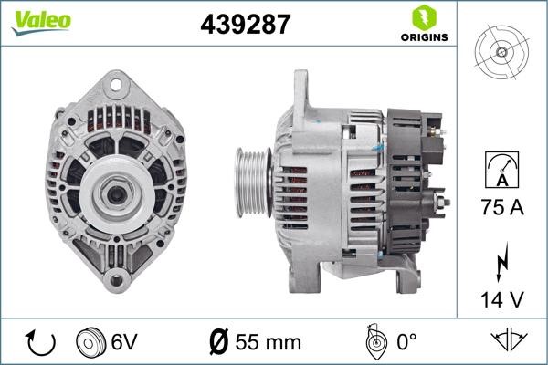 439287 Valeo Alternator
