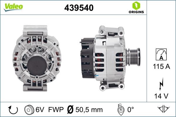 Valeo 439540 Alternator 439540