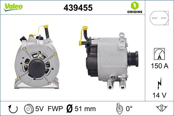 Valeo 439455 Alternator 439455