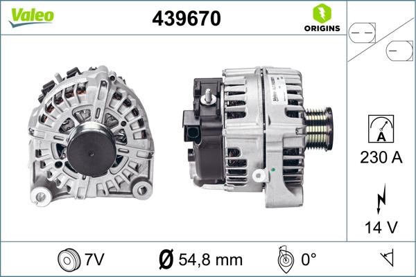 Valeo 439670 Alternator 439670