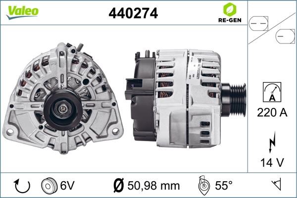 Valeo 440274 Alternator 440274