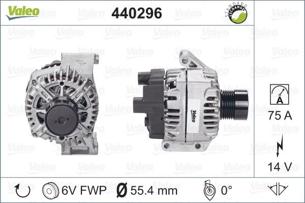 440296 Valeo Alternator