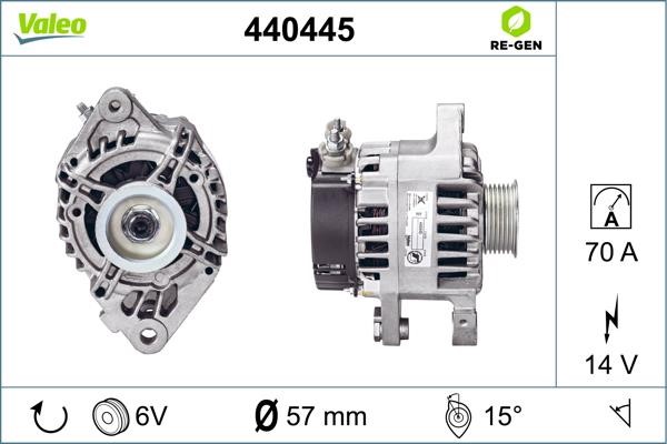 Valeo 440445 Alternator 440445