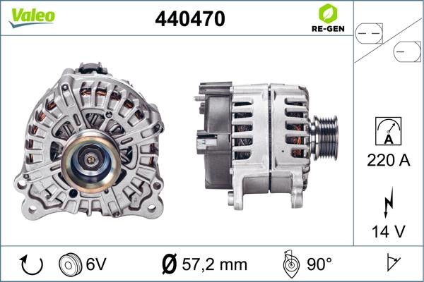 Valeo 440470 Alternator 440470