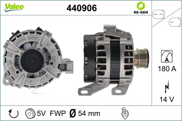 Valeo 440906 Alternator 440906 440906 Valeo Alternator