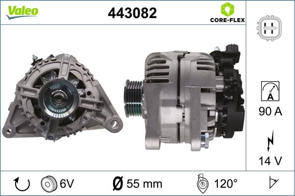 Valeo 443082 Alternator 443082