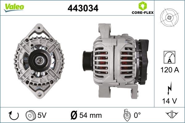 Valeo 443034 Alternator 443034