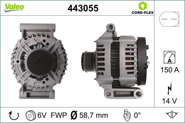 Valeo 443055 Alternator 443055