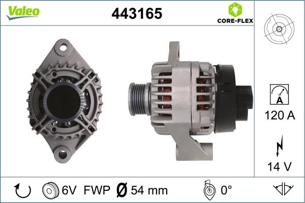 Valeo 443165 Alternator 443165