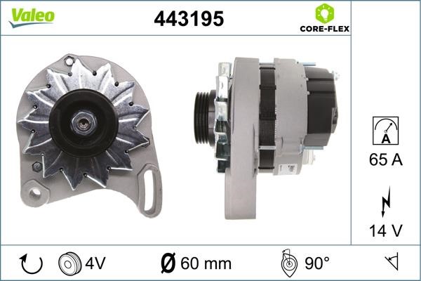 Valeo 443195 Alternator 443195