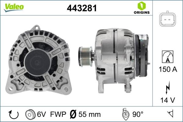 Valeo 443281 Alternator 443281