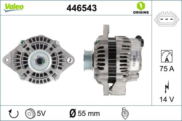 Alternator Suzuki Ignis: 446543 Valeo Alternator
