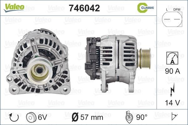 Valeo 746042 Alternator 746042