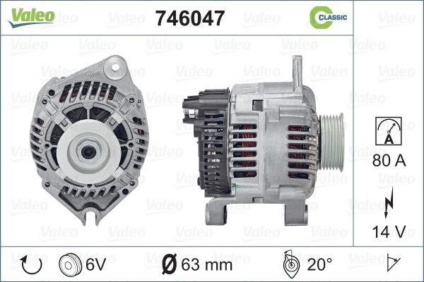 Valeo 746047 Alternator 746047