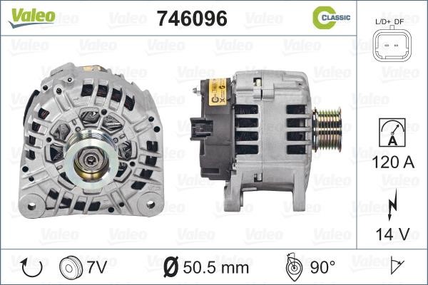 Valeo 746096 Alternator 746096