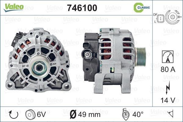 Valeo 746100 Alternator 746100