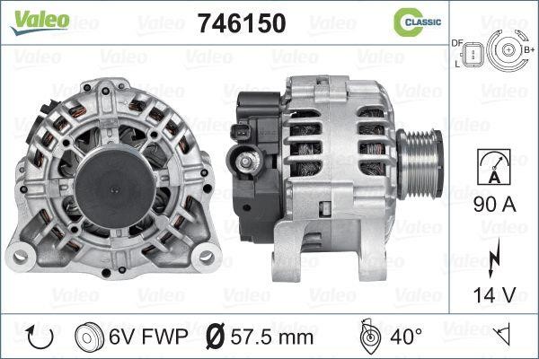 Valeo 746150 Alternator 746150