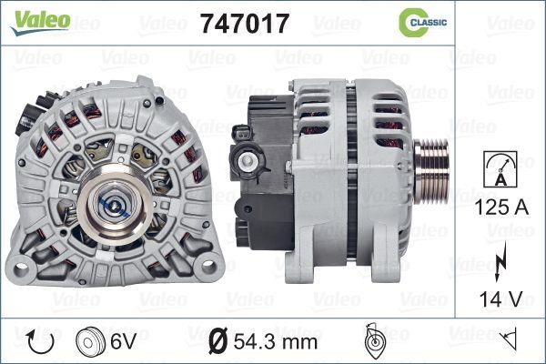 Valeo 747017 Alternator 747017