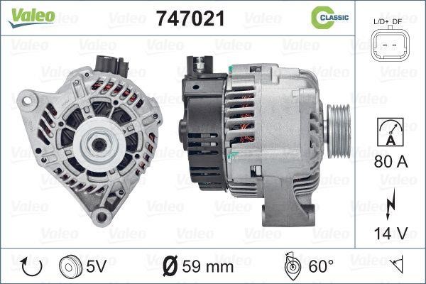 Valeo 747021 Alternator 747021