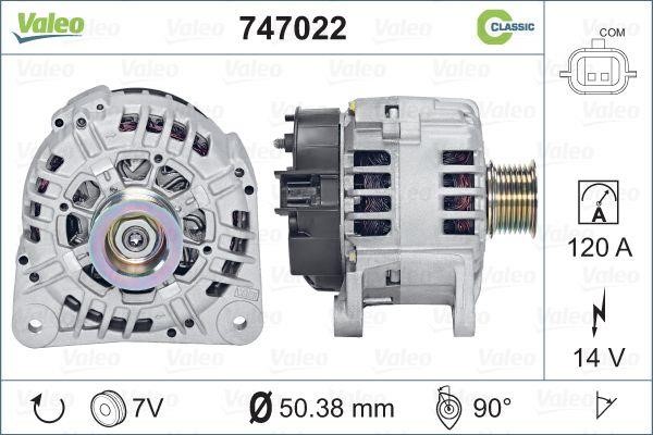 Valeo 747022 Alternator 747022