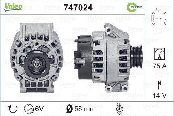 Valeo 747024 Alternator 747024