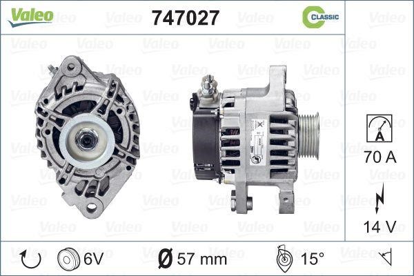 Valeo 747027 Alternator 747027