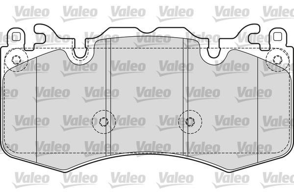 Valeo 601656 Front disc brake pads, set 601656