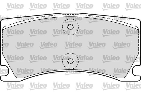 Valeo 601660 Front disc brake pads, set 601660