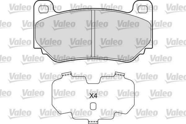 Valeo 601661 Brake Pad Set, disc brake 601661
