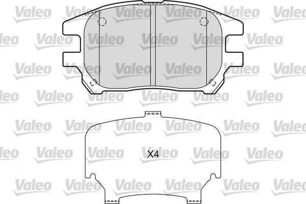 Valeo 601664 Front disc brake pads, set 601664