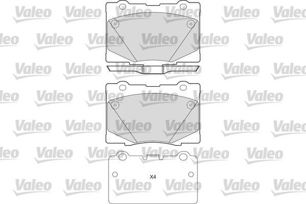 Valeo 601669 Front disc brake pads, set 601669