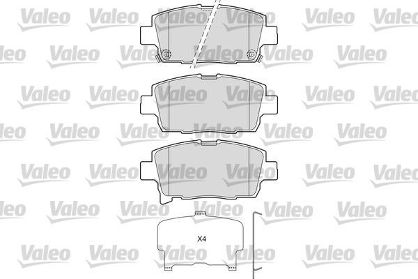 Valeo 601673 Front disc brake pads, set 601673