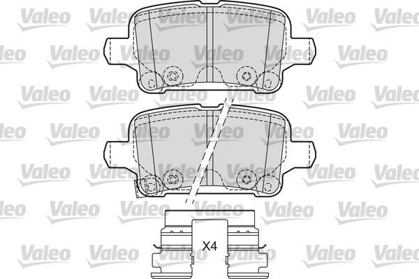 Valeo 601684 Rear disc brake pads, set 601684