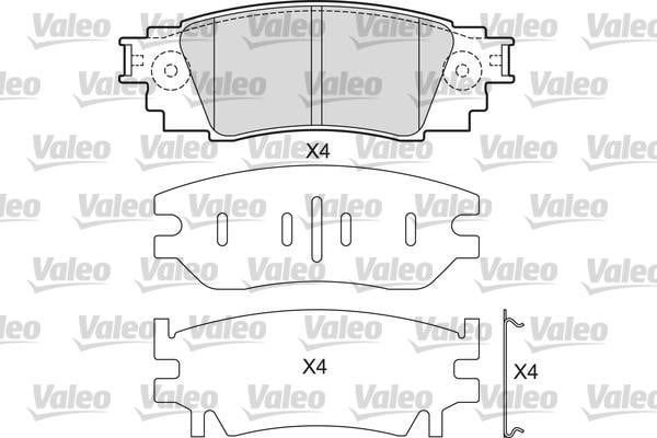 Valeo 601687 Rear disc brake pads, set 601687