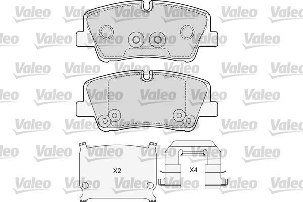 Valeo 601690 Front disc brake pads, set 601690