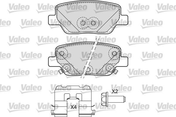 Valeo 601692 Front disc brake pads, set 601692