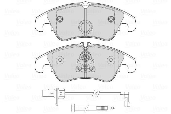 Valeo 601714 Brake Pad Set, disc brake 601714