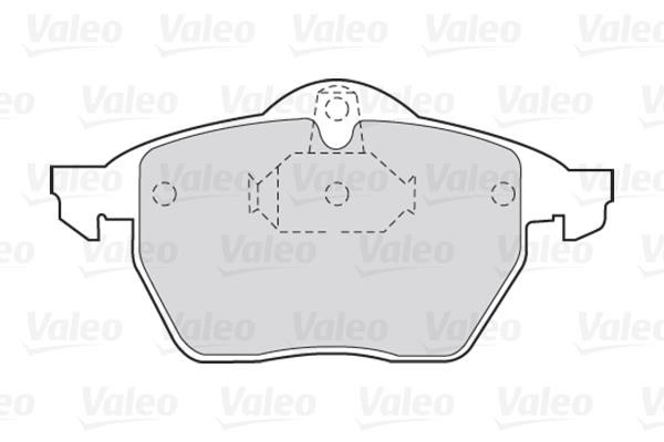 Brake pad set Valeo 301454