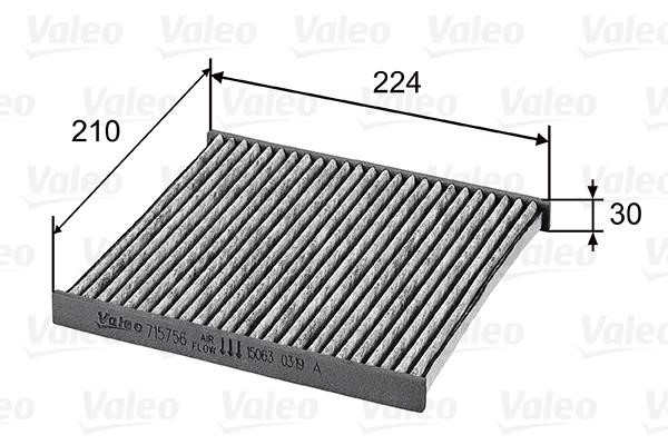 Valeo 715756 Activated Carbon Cabin Filter 715756