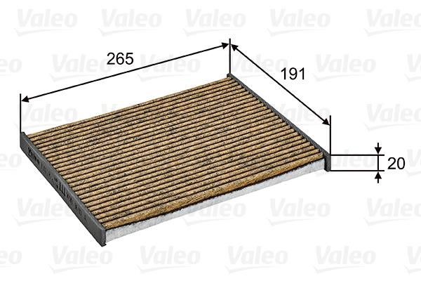 Valeo 701028 Activated carbon cabin filter with antibacterial effect 701028