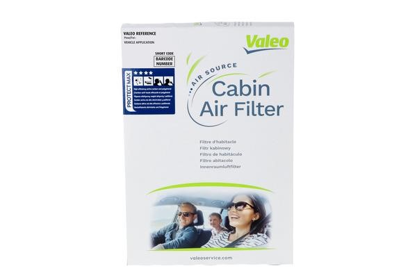Activated carbon cabin filter with antibacterial effect Valeo 701026