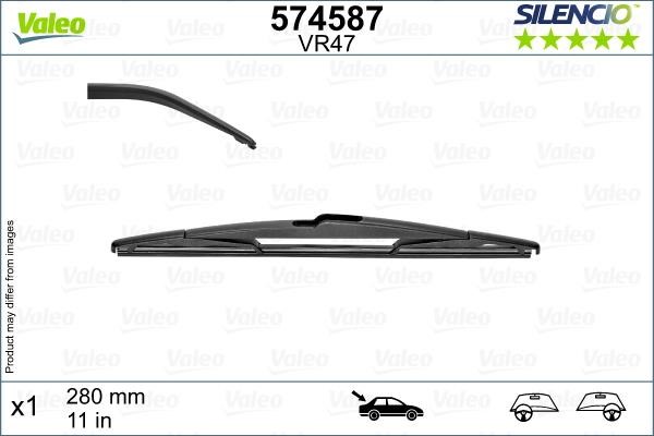 Wiper blade KIA Soul (Kia Soul): 574587 Valeo Wiper Blade